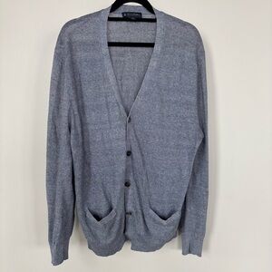 Brooks Brothers Linen‎ Cardigan Sweater Size XL